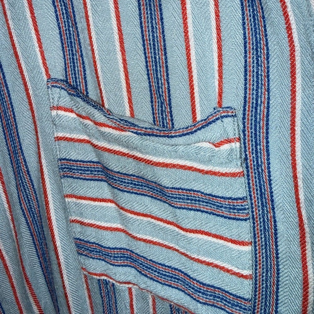 Harper Light Blue & Red button up - Picture 3 of 6